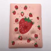 PU strawberry book cover patch