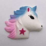 PU unicorn horsehead patch