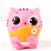 PU cat catch a fish