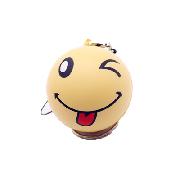 PU emoji ball key ring