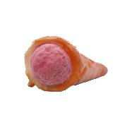 PU flocking ice cream cone